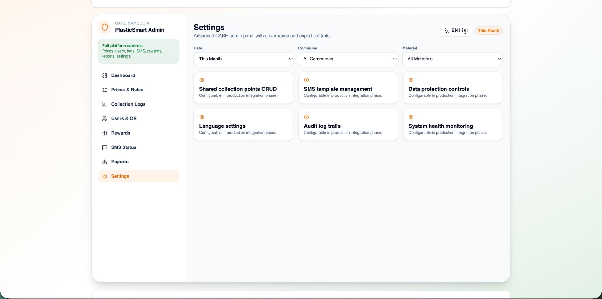 Prototype of PlasticSmart Recyclables Marketplace detail 3